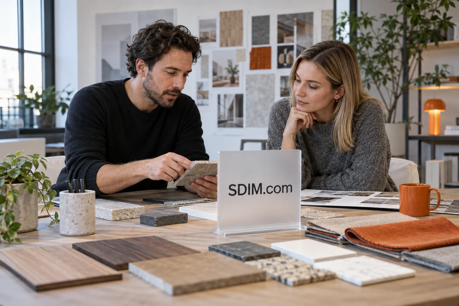 SDIM.com displayed in a contemporary technical workspace